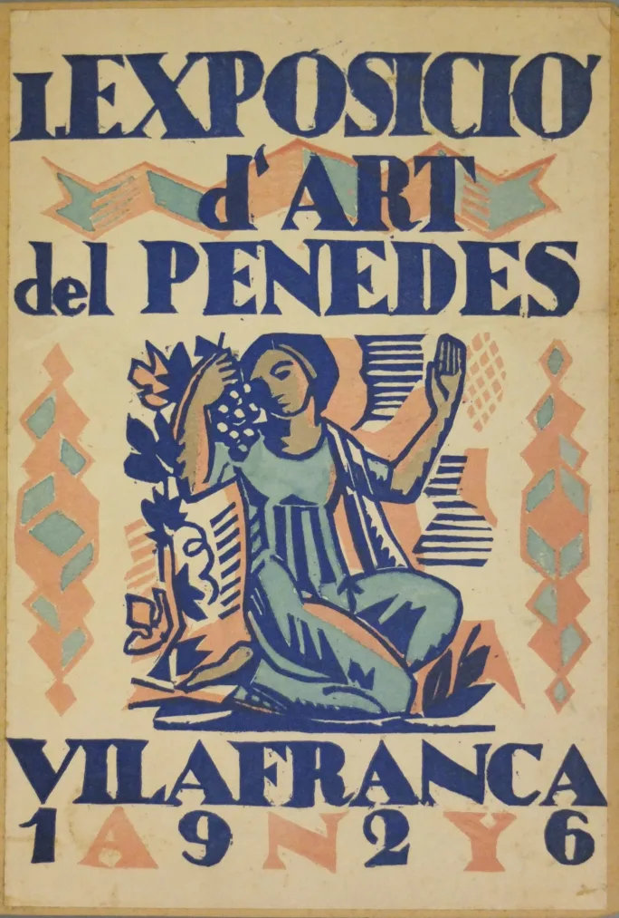Fons Fortuny 1a Exposició Art del Penedès 1926 Llibre Coberta