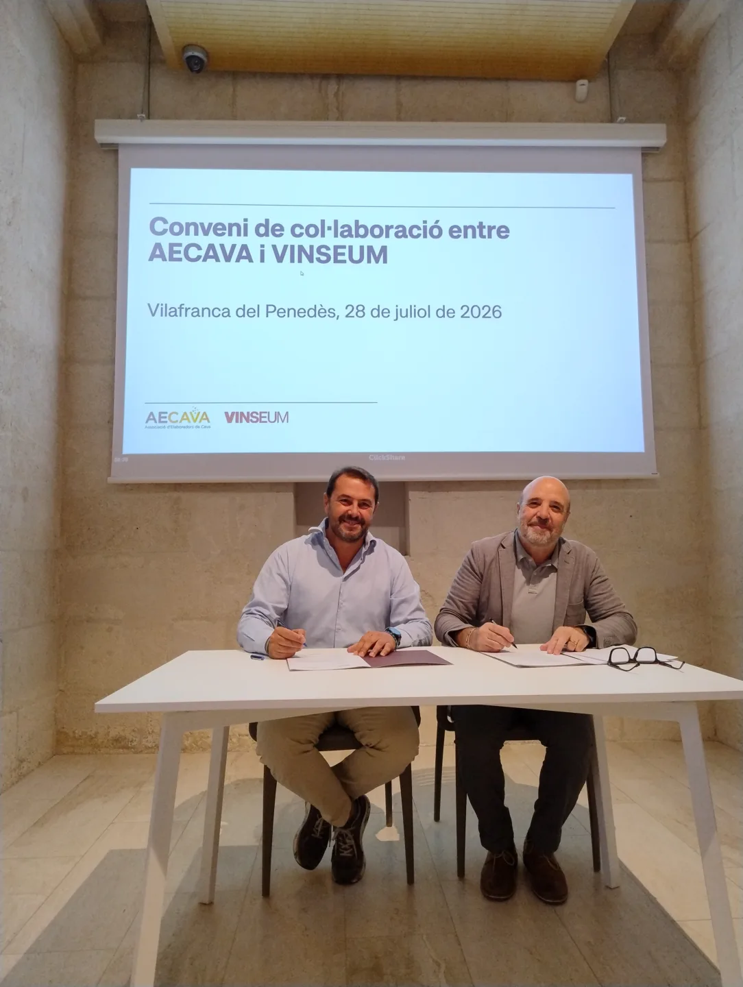 Signatura Conveni AECAVA VINSEUM H